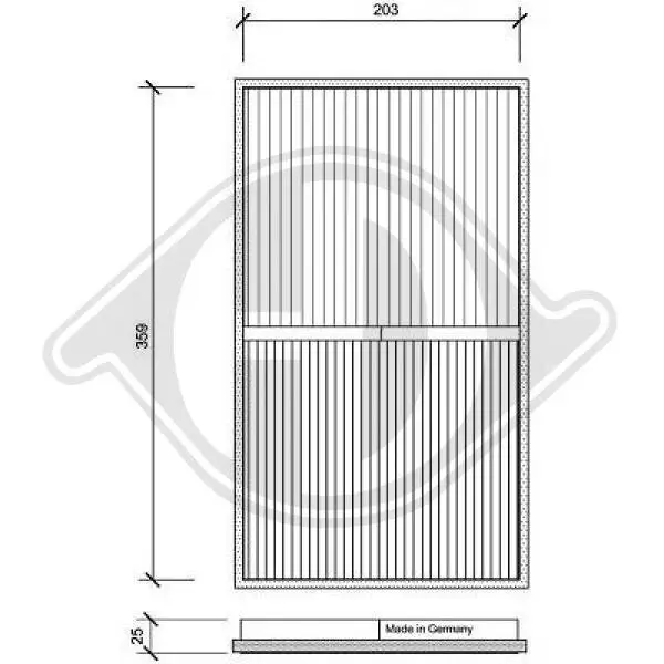 Filter, Innenraumluft DIEDERICHS DCI0026