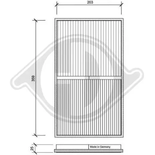Filter, Innenraumluft DIEDERICHS DCI0026 Bild Filter, Innenraumluft DIEDERICHS DCI0026