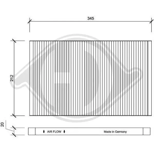 Filter, Innenraumluft DIEDERICHS DCI0028