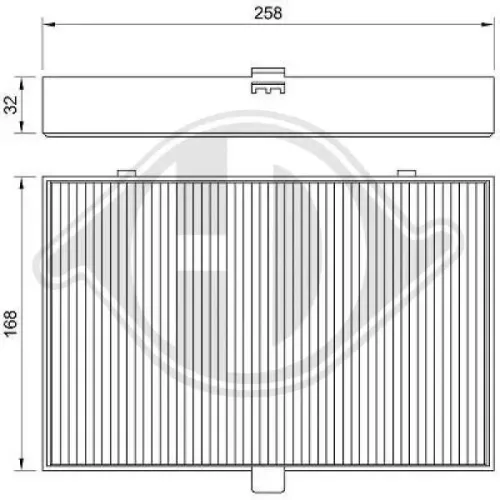 Filter, Innenraumluft DIEDERICHS DCI0030 Bild Filter, Innenraumluft DIEDERICHS DCI0030