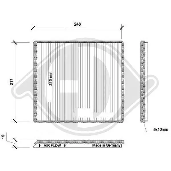 Filter, Innenraumluft DIEDERICHS DCI0031