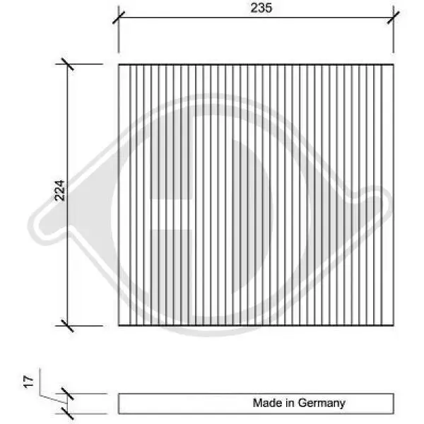 Filter, Innenraumluft DIEDERICHS DCI0044