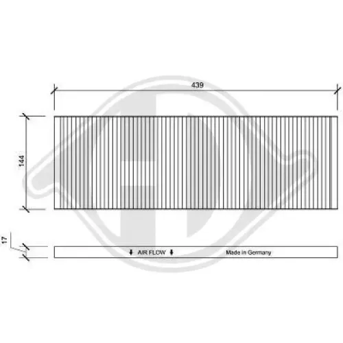 Filter, Innenraumluft DIEDERICHS DCI0046 Bild Filter, Innenraumluft DIEDERICHS DCI0046