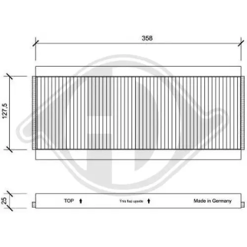 Filter, Innenraumluft DIEDERICHS DCI0059 Bild Filter, Innenraumluft DIEDERICHS DCI0059