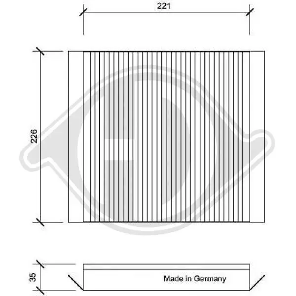 Filter, Innenraumluft DIEDERICHS DCI0076