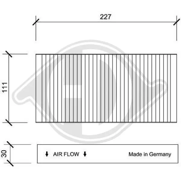 Filter, Innenraumluft DIEDERICHS DCI0088S