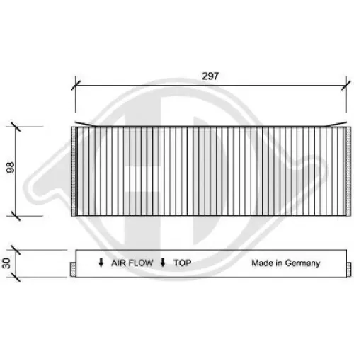 Filter, Innenraumluft DIEDERICHS DCI0120S Bild Filter, Innenraumluft DIEDERICHS DCI0120S