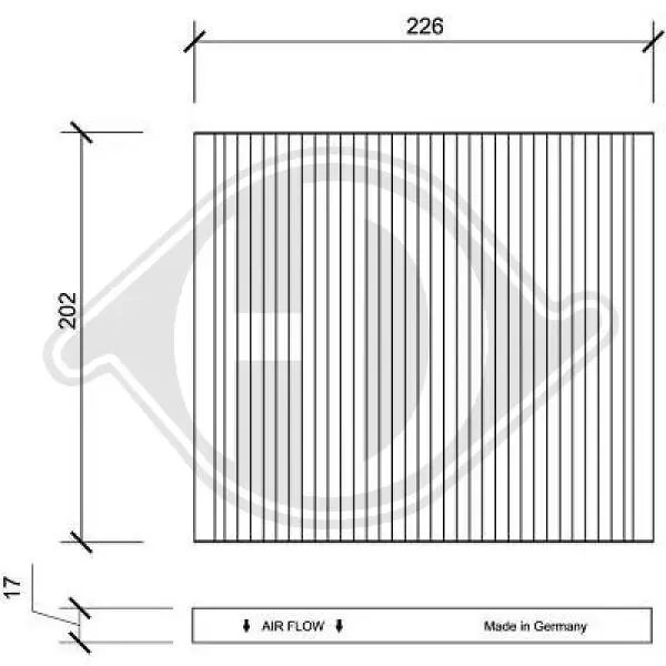 Filter, Innenraumluft DIEDERICHS DCI0134