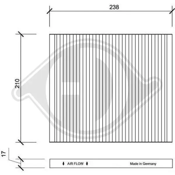 Filter, Innenraumluft DIEDERICHS DCI0141