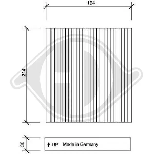 Filter, Innenraumluft DIEDERICHS DCI0143