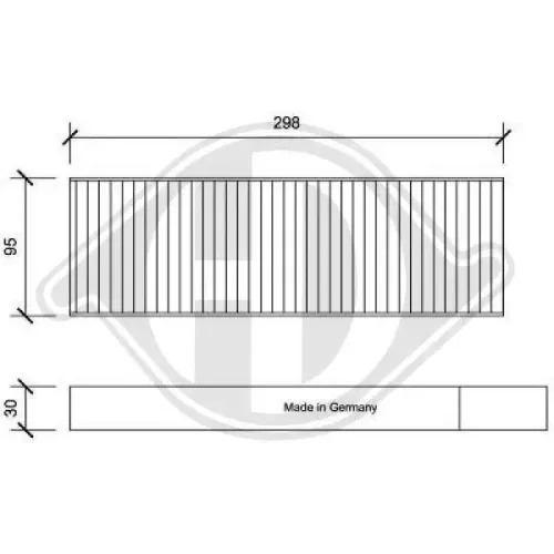 Filter, Innenraumluft DIEDERICHS DCI0192S Bild Filter, Innenraumluft DIEDERICHS DCI0192S