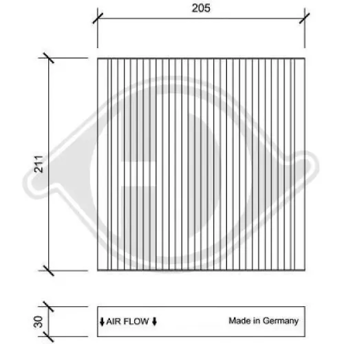 Filter, Innenraumluft DIEDERICHS DCI0198 Bild Filter, Innenraumluft DIEDERICHS DCI0198