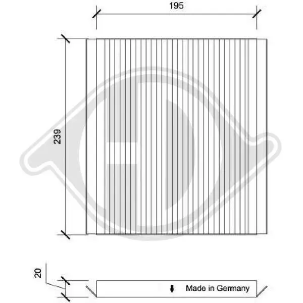 Filter, Innenraumluft DIEDERICHS DCI0204