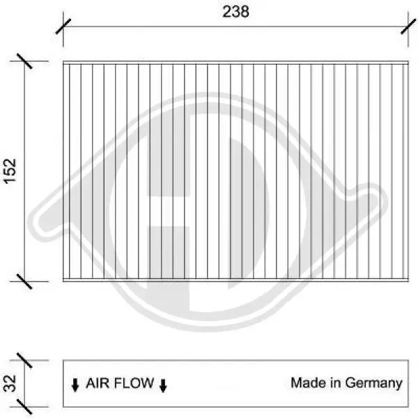 Filter, Innenraumluft DIEDERICHS DCI0209