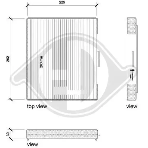 Filter, Innenraumluft DIEDERICHS DCI0216 Bild Filter, Innenraumluft DIEDERICHS DCI0216