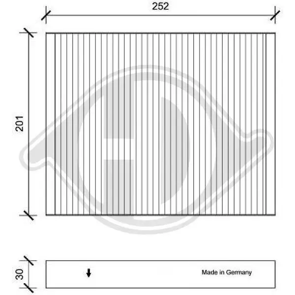 Filter, Innenraumluft DIEDERICHS DCI0220