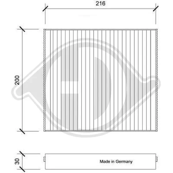 Filter, Innenraumluft DIEDERICHS DCI0230