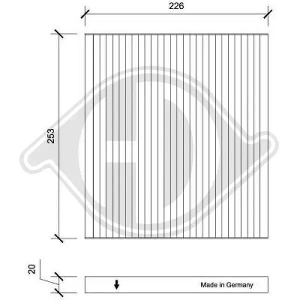 Filter, Innenraumluft DIEDERICHS DCI0232