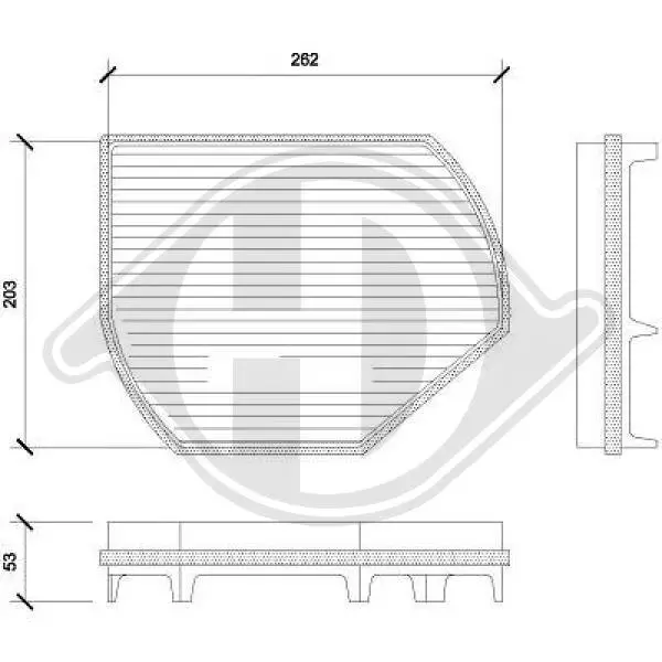 Filter, Innenraumluft DIEDERICHS DCI0800