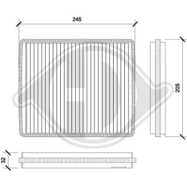 Filter, Innenraumluft DIEDERICHS DCI0813