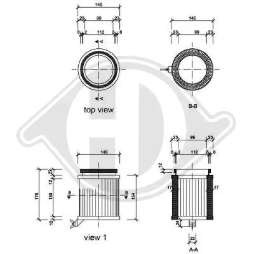 Filter, Innenraumluft DIEDERICHS DCI0817 Bild Filter, Innenraumluft DIEDERICHS DCI0817