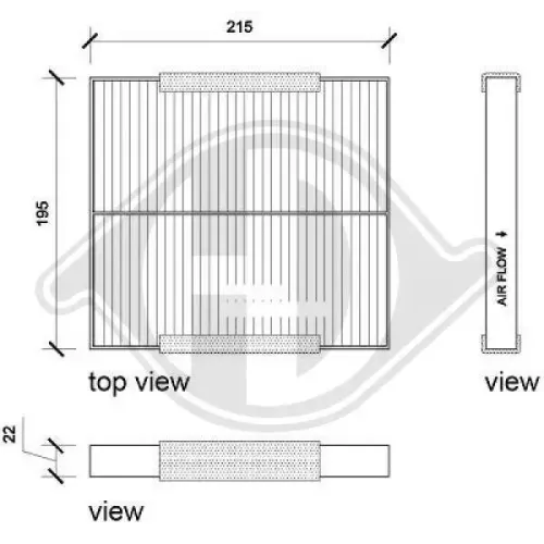Filter, Innenraumluft DIEDERICHS DCI0834 Bild Filter, Innenraumluft DIEDERICHS DCI0834