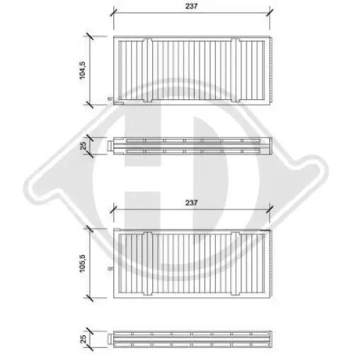Kühler, Motorkühlung DIEDERICHS DCM2273 Bild Kühler, Motorkühlung DIEDERICHS DCM2273