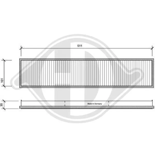 Filter, Innenraumluft DIEDERICHS DCI1007