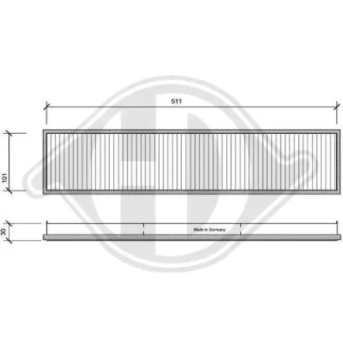 Filter, Innenraumluft DIEDERICHS DCI1007 Bild Filter, Innenraumluft DIEDERICHS DCI1007