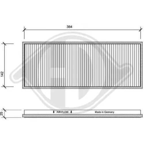 Filter, Innenraumluft DIEDERICHS DCI1009 Bild Filter, Innenraumluft DIEDERICHS DCI1009