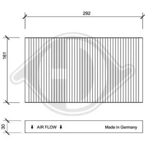 Filter, Innenraumluft DIEDERICHS DCI1015 Bild Filter, Innenraumluft DIEDERICHS DCI1015