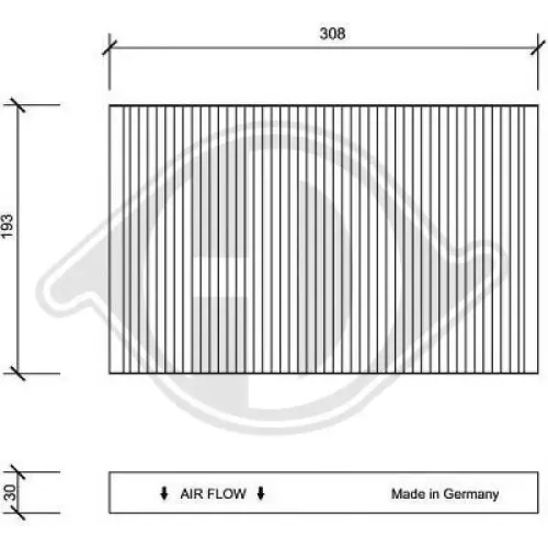 Filter, Innenraumluft DIEDERICHS DCI1029 Bild Filter, Innenraumluft DIEDERICHS DCI1029