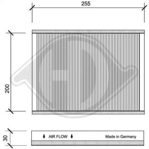 Filter, Innenraumluft DIEDERICHS DCI1062 Bild Filter, Innenraumluft DIEDERICHS DCI1062