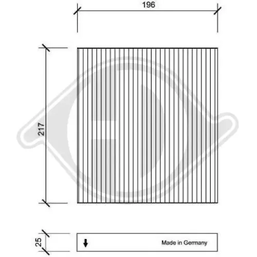 Filter, Innenraumluft DIEDERICHS DCI1084 Bild Filter, Innenraumluft DIEDERICHS DCI1084