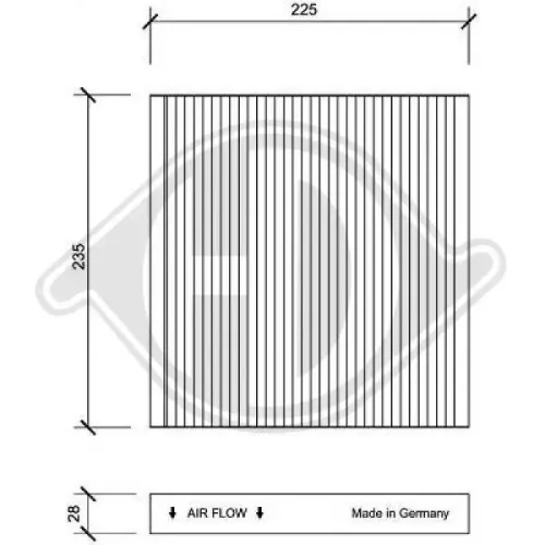 Filter, Innenraumluft DIEDERICHS DCI1106 Bild Filter, Innenraumluft DIEDERICHS DCI1106