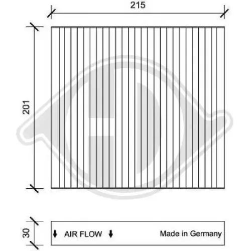 Filter, Innenraumluft DIEDERICHS DCI1109 Bild Filter, Innenraumluft DIEDERICHS DCI1109