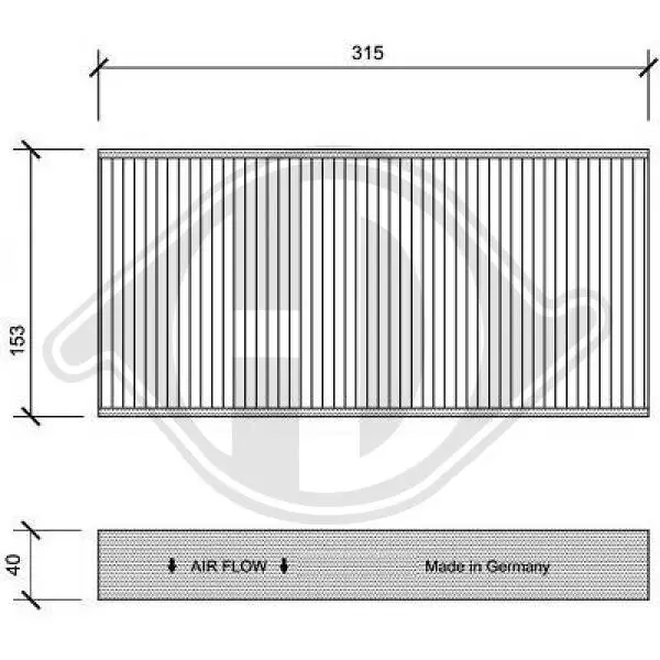 Filter, Innenraumluft DIEDERICHS DCI1112