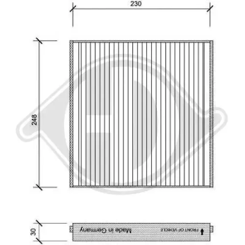 Filter, Innenraumluft DIEDERICHS DCI1121 Bild Filter, Innenraumluft DIEDERICHS DCI1121