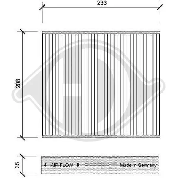 Filter, Innenraumluft DIEDERICHS DCI1126