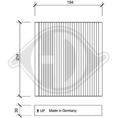 Filter, Innenraumluft DIEDERICHS DCI1143 Bild Filter, Innenraumluft DIEDERICHS DCI1143