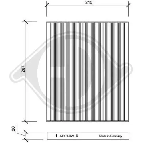 Filter, Innenraumluft DIEDERICHS DCI1149 Bild Filter, Innenraumluft DIEDERICHS DCI1149