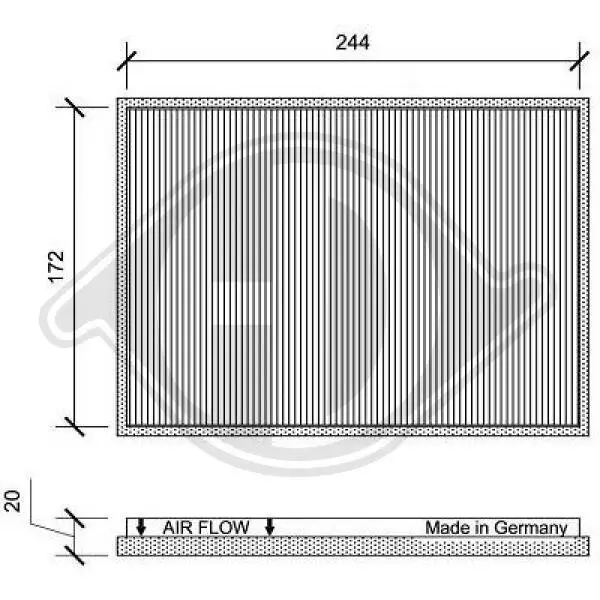 Filter, Innenraumluft DIEDERICHS DCI1161