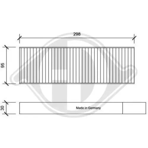 Filter, Innenraumluft DIEDERICHS DCI1192S Bild Filter, Innenraumluft DIEDERICHS DCI1192S