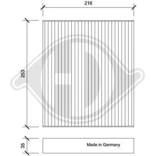 Kühler, Motorkühlung DIEDERICHS DCM2617 Bild Kühler, Motorkühlung DIEDERICHS DCM2617