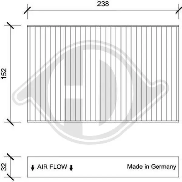 Filter, Innenraumluft DIEDERICHS DCI1209