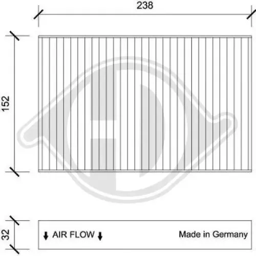 Filter, Innenraumluft DIEDERICHS DCI1209 Bild Filter, Innenraumluft DIEDERICHS DCI1209