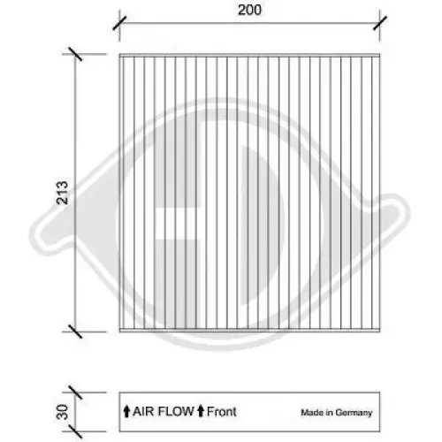 Filter, Innenraumluft DIEDERICHS DCI1222 Bild Filter, Innenraumluft DIEDERICHS DCI1222