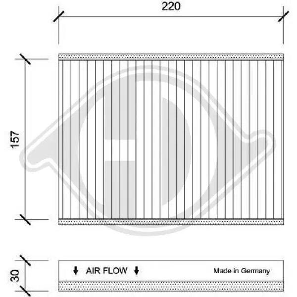 Filter, Innenraumluft DIEDERICHS DCI1245