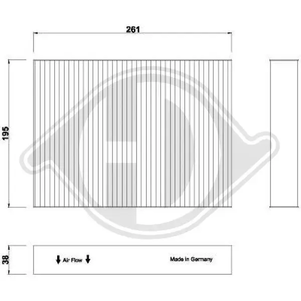 Filter, Innenraumluft DIEDERICHS DCI1267
