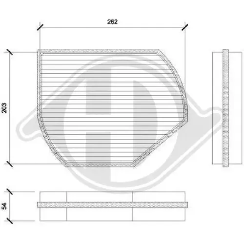 Filter, Innenraumluft DIEDERICHS DCI1800 Bild Filter, Innenraumluft DIEDERICHS DCI1800